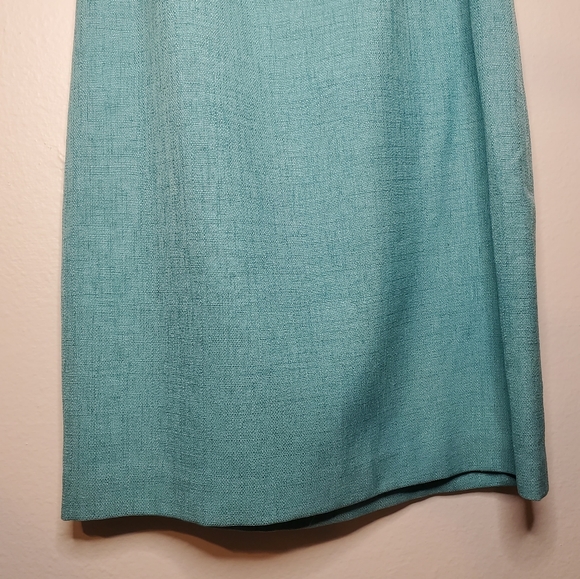 David Meister Aqua Blue Midi Dress - Picture 4 of 16